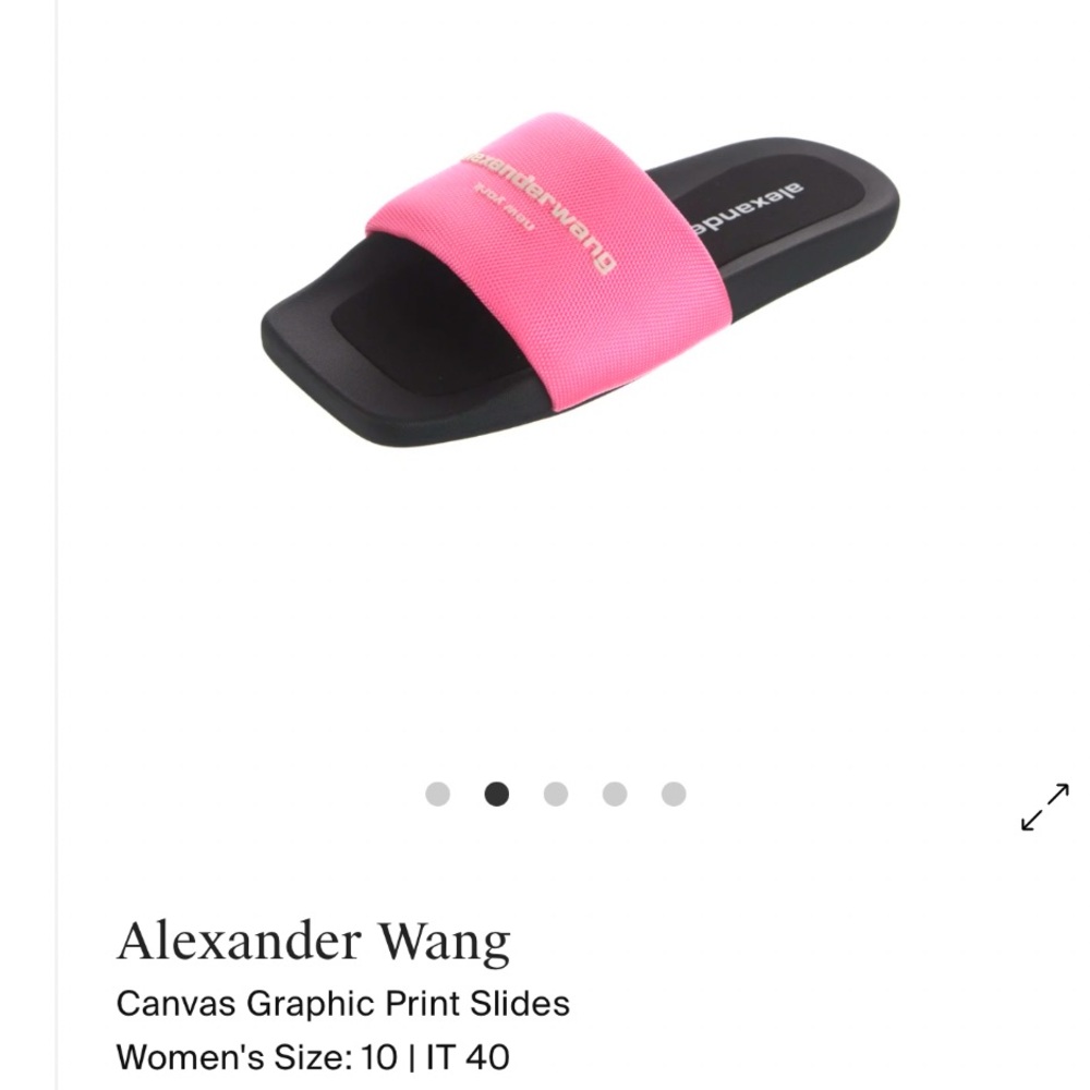 Alexander Wang Pink and Black Minimalist Sandals